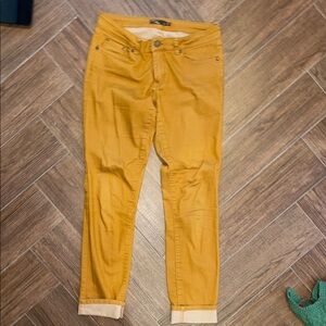 Prana Kara Jeans in Cumin Mustard Ankle Jeans Size 8